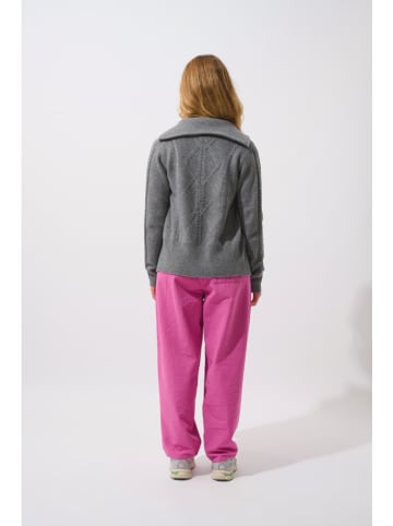 AUTHENTIC CASHMERE Kaszmirowy kardigan w kolorze szarym