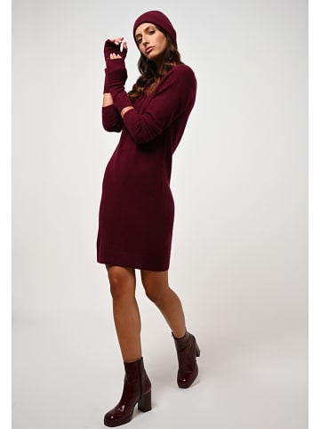 AUTHENTIC CASHMERE Kaschmir-Kleid "Armet" in Bordeaux