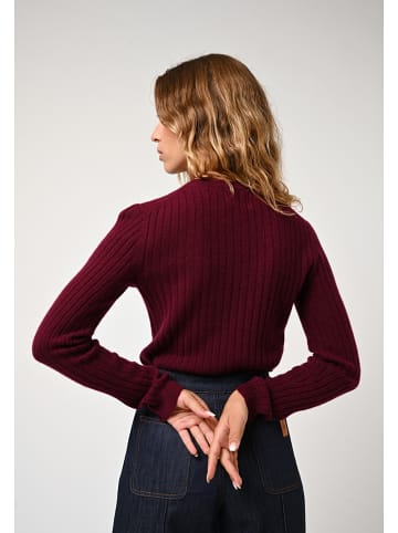 AUTHENTIC CASHMERE Kasjmieren trui "Bella" bordeaux
