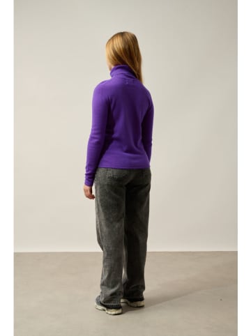 AUTHENTIC CASHMERE Kasjmieren coltrui "Bise" paars