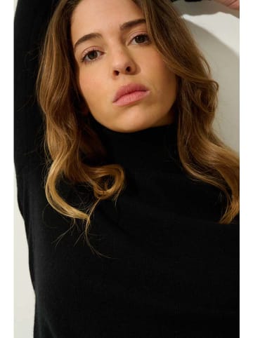 AUTHENTIC CASHMERE Kasjmieren coltrui "Bise" zwart