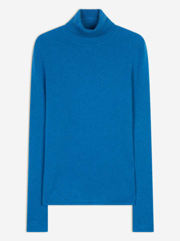 AUTHENTIC CASHMERE Kaszmirowy golf "Bise" w kolorze niebieskim