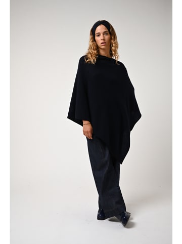 AUTHENTIC CASHMERE Kaschmir-Poncho "Carra" in Dunkelblau