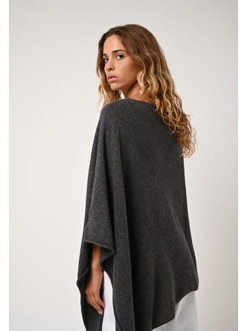 AUTHENTIC CASHMERE Kaschmir-Poncho "Carra" in Anthrazit