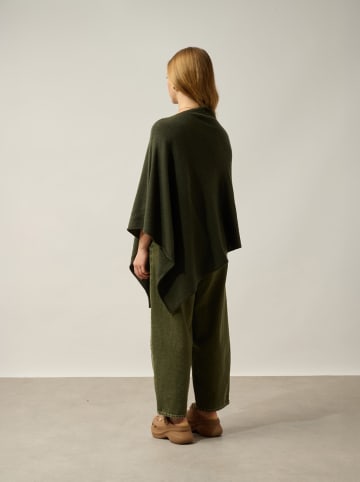 AUTHENTIC CASHMERE Kaschmir-Poncho in Khaki
