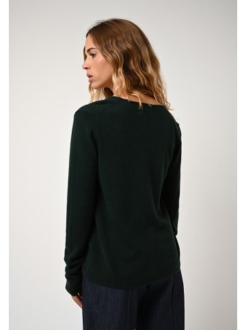 AUTHENTIC CASHMERE Kasjmieren vest "Chalais" donkergroen