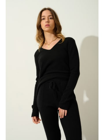 AUTHENTIC CASHMERE Kasjmieren trui "Chelsea" zwart