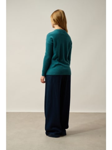 AUTHENTIC CASHMERE Kasjmieren trui "Daria" petrol
