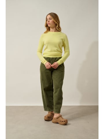 AUTHENTIC CASHMERE Kaszmirowy sweter "Ecrin" w kolorze żółtym