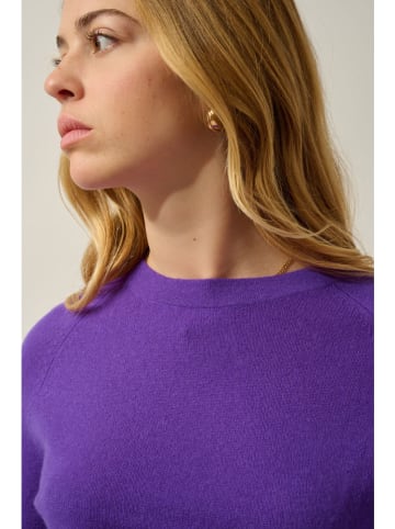 AUTHENTIC CASHMERE Kaszmirowy sweter "Ecrin" w kolorze fioletowym