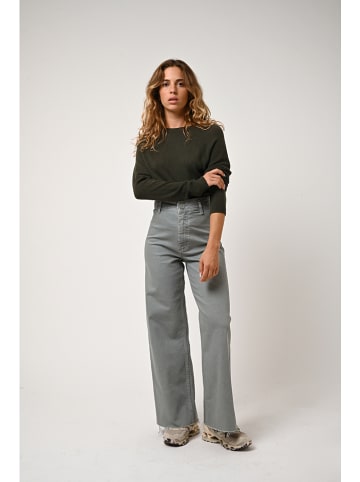 AUTHENTIC CASHMERE Kasjmieren trui "Ecrin" kaki