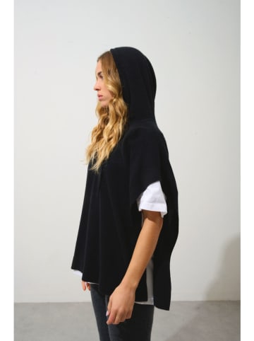 AUTHENTIC CASHMERE Kaschmir-Poncho "Elsa" in Schwarz