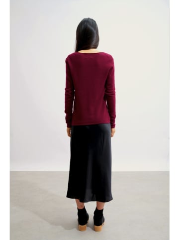 AUTHENTIC CASHMERE Kasjmieren trui "Epéna" bordeaux