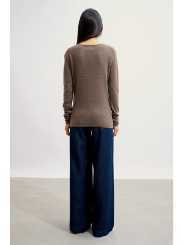 AUTHENTIC CASHMERE Kaszmirowy sweter "Epéna" w kolorze brązowym