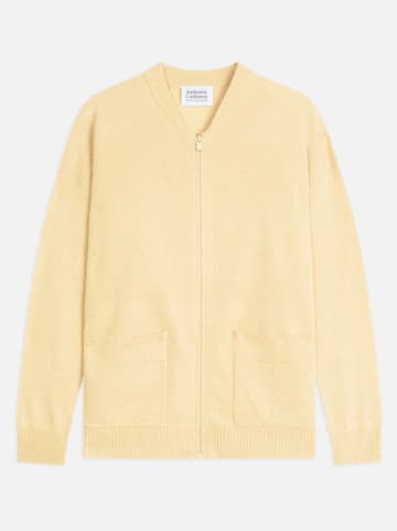 AUTHENTIC CASHMERE Kaszmirowy kardigan "Ervie" w kolorze żółtym