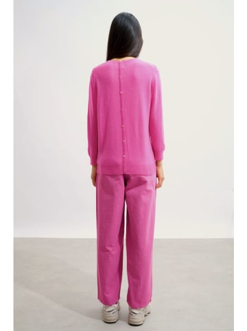 AUTHENTIC CASHMERE Kaszmirowy sweter "Estaris" w kolorze różowym