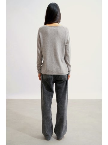 AUTHENTIC CASHMERE Kasjmieren trui "Galise" grijs