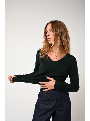 AUTHENTIC CASHMERE Kaschmir-Pullover "Galise" in Dunkelgrün