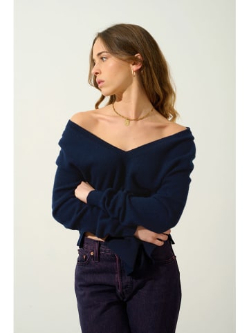 AUTHENTIC CASHMERE Kaschmir-Pullover "Giegn" in Dunkelblau