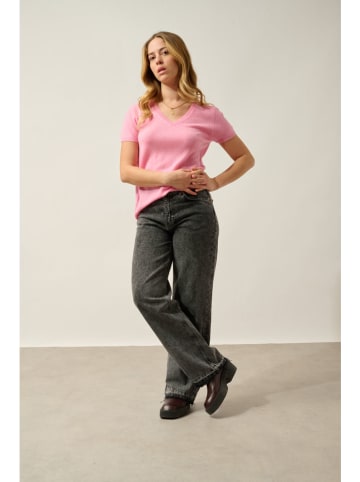 AUTHENTIC CASHMERE Kasjmieren trui "Kali" lichtroze