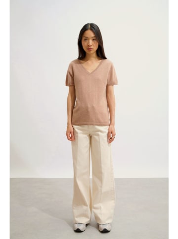 AUTHENTIC CASHMERE Kaszmirowy sweter "Kali" w kolorze karmelowym