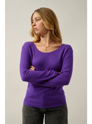 AUTHENTIC CASHMERE Kasjmieren trui "Lafon" paars