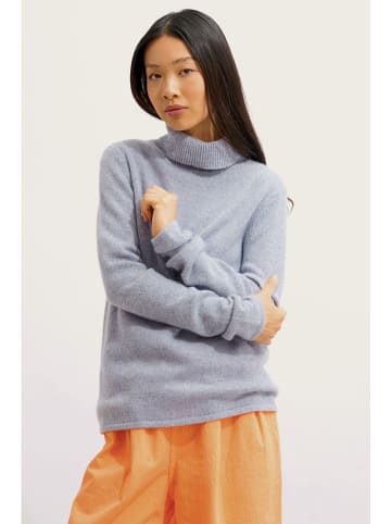 AUTHENTIC CASHMERE Kasjmieren coltrui lichtblauw