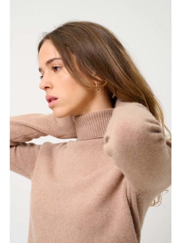 AUTHENTIC CASHMERE Kaszmirowy golf "Linda" w kolorze beżowym