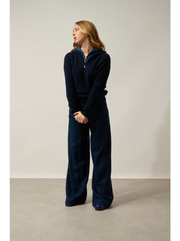 AUTHENTIC CASHMERE Kaschmir-Pullover in Dunkelblau