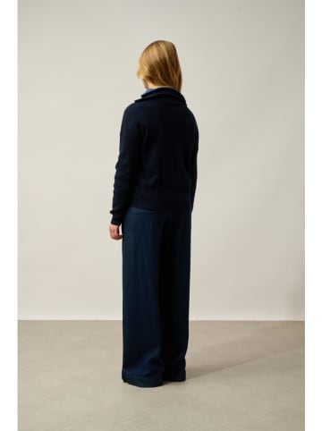 AUTHENTIC CASHMERE Kaszmirowy sweter w kolorze granatowym