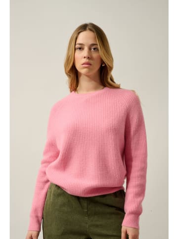AUTHENTIC CASHMERE Kaszmirowy sweter "Oceane" w kolorze jasnoróżowym