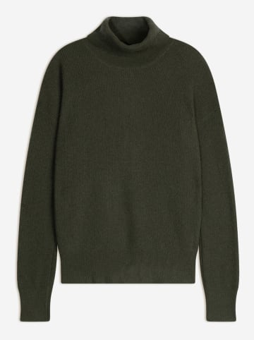 AUTHENTIC CASHMERE Kaszmirowy golf "Roxane" w kolorze khaki