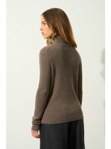AUTHENTIC CASHMERE Kasjmieren coltrui "Suzie" taupe