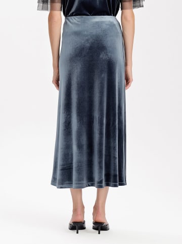 BGN Aksamitna spódnica w kolorze niebieskim