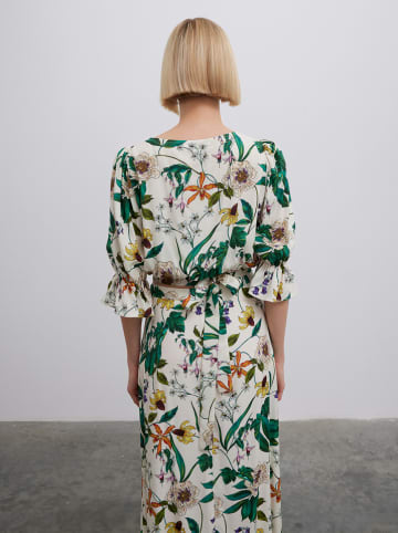 BGN Bluse in Weiß/ Grün