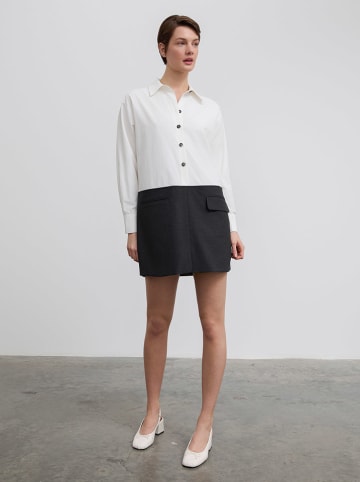 BGN Kleid in Weiß/ Schwarz