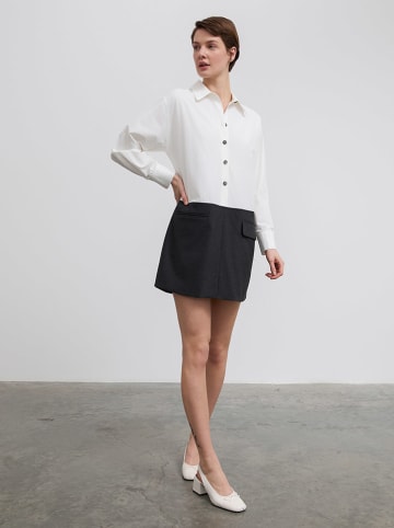 BGN Kleid in Weiß/ Schwarz