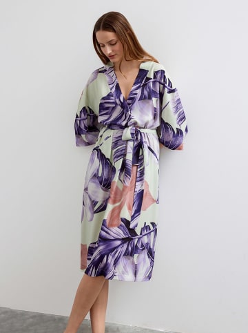 BGN Jurk paars/mintgroen