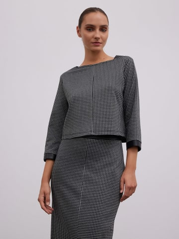 BGN Bluse in Schwarz/ Grau