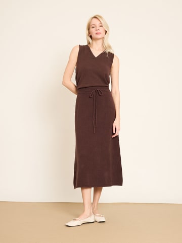 BGN Spódnica dzianinowa w kolorze brązowym