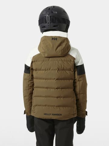 Helly Hansen Kurtka narciarska "Diamond" w kolorze kremowo-oliwkowym