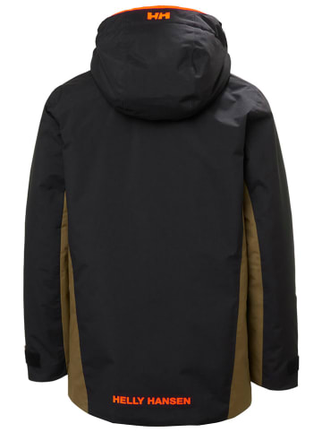 Helly Hansen Kurtka narciarska "Traverse" w kolorze jasnobrązowo-czarnym
