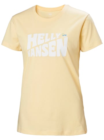 Helly Hansen Koszulka funkcyjna "F2F Cotton Tee 2.0" w kolorze żółtym