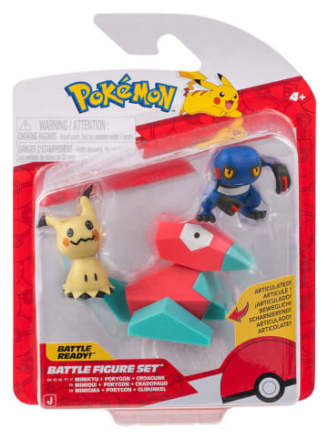 Pokémon 3-delige set: speelfiguren "Croagunk, Mimikyu & Porygon" - vanaf 4 jaar