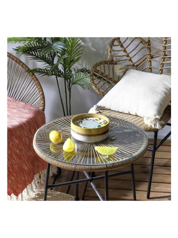 Garden Spirit Duftkerze "Citronnelle" in Gelb/ Beige - Ø 16,5 cm