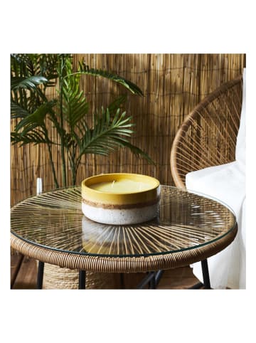 Garden Spirit Duftkerze "Citronnelle" in Gelb/ Beige - Ø 16,5 cm