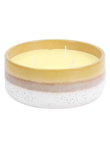 Garden Spirit Geurkaars "Citronnelle" geel/beige - Ø 16,5 cm