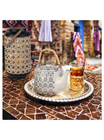 Garden Spirit Lampion w kolorze jasnobrązowo-czarnym - wys. 38,5 x Ø 21 cm