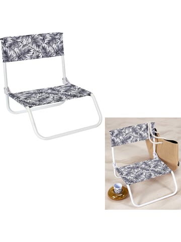 Garden Spirit Klappstuhl "Chaise" in Schwarz/ Weiß - (B)52 x (H)37 x (T)50,5 cm
