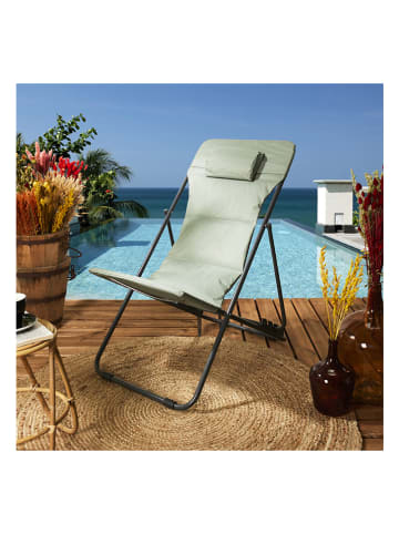 Garden Spirit Leżak "Corfou" w kolorze khaki - 55 x 89 x 81 cm